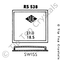 SUC RS538 Watch Crystal