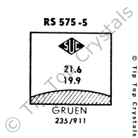 SUC RS575-5 Watch Crystal