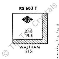 SUC RS603T Watch Crystal