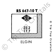 SUC RS647-10T Watch Crystal