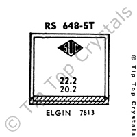 SUC RS648-5T Watch Crystal