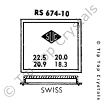 SUC RS674-10 Watch Crystal
