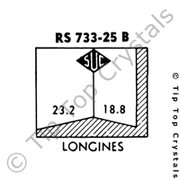SUC RS733-25B Watch Crystal