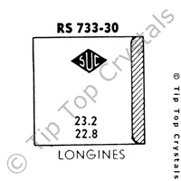 SUC RS733-30 Watch Crystal