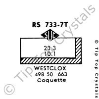 SUC RS733-7T Watch Crystal
