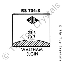 SUC RS734-3 Watch Crystal