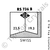 SUC RS736B Watch Crystal
