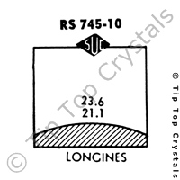SUC RS745-10 Watch Crystal