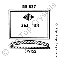 SUC RS837 Watch Crystal
