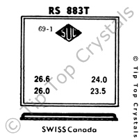 SUC RS883T Watch Crystal