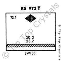 SUC RS972T Watch Crystal