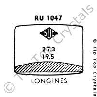 SUC RU1047 Watch Crystal