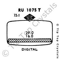 SUC RU1075T Watch Crystal