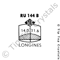 SUC RU144B Watch Crystal