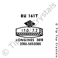 SUC RU161T Watch Crystal