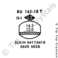 SUC RU162-10T Watch Crystal