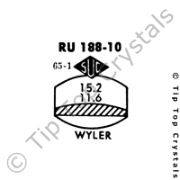 SUC RU188-10 Watch Crystal