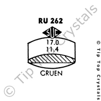 SUC RU262 Watch Crystal