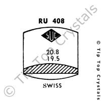SUC RU408 Watch Crystal