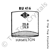 SUC RU416 Watch Crystal