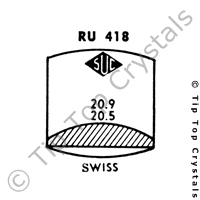 SUC RU418 Watch Crystal