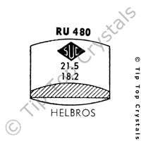 SUC RU480 Watch Crystal
