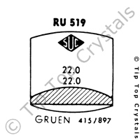 SUC RU519 Watch Crystal