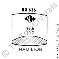 SUC RU636 Watch Crystal