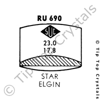 SUC RU690 Watch Crystal