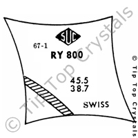 SUC RY800 Watch Crystal